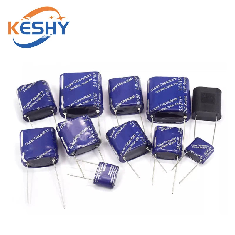 Supercapacitor Farad Tipo Combinación (0.22F-50F, 5.5V) - Unidad (Especificar Valor)