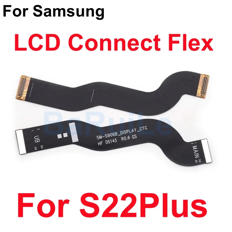 Placa base de carga conectar Flex para Samsung S21 Plus S22 Ultra S20 S23 pantalla LCD conectar placa base extender Cable cinta