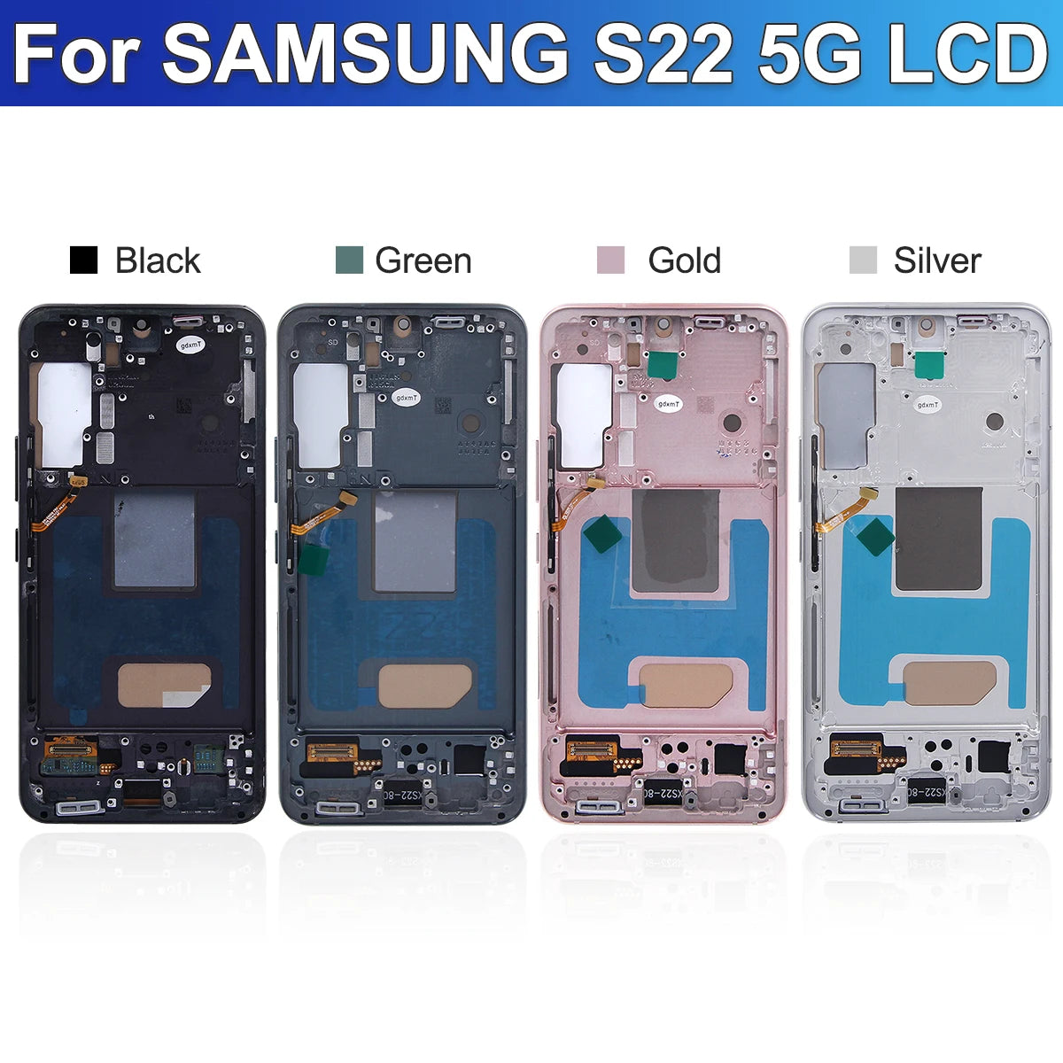 S22 para Samsung probado para S22 5G S901B S901U S901W S901N S901E pantalla LCD reemplazo del ensamblaje del digitalizador de pantalla táctil
