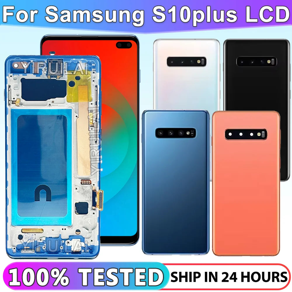 Pantalla TFT LCD con Marco y Digitalizador Táctil para Samsung Galaxy S10 Plus (G9750/G975F) (Reemplazo)
