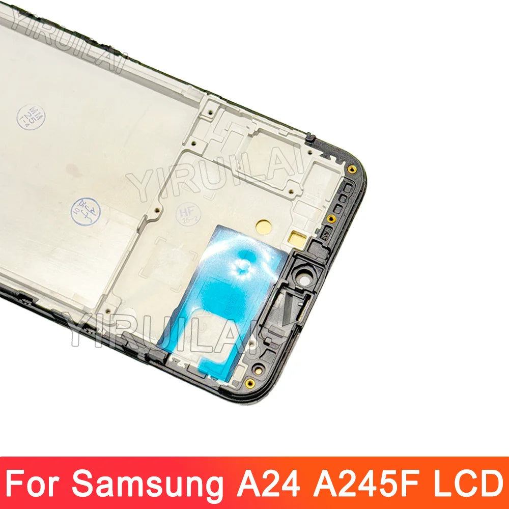 Pantalla de prueba TFT A24, para Samsung Galaxy A24 4G pantalla LCD SM-A245F reemplazo de pantalla táctil para pantalla Samsung A24 con marco
