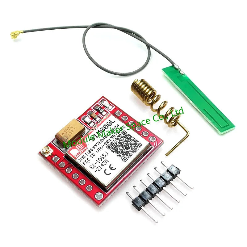 Módulo GSM/GPRS SIM800L Core (Quad-Band, Serial TTL) con Interfaz IPX, Antena PCB y Ranura Micro SIM para Arduino