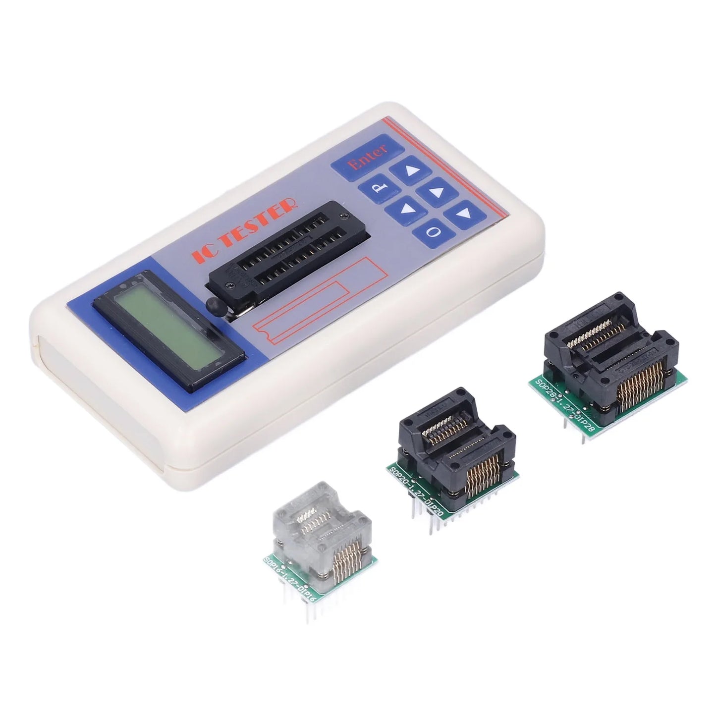 Tester Circuitos Integrados (IC) TSH-06F - Medidor Transistores (Modos 5V/3.3V/Auto)