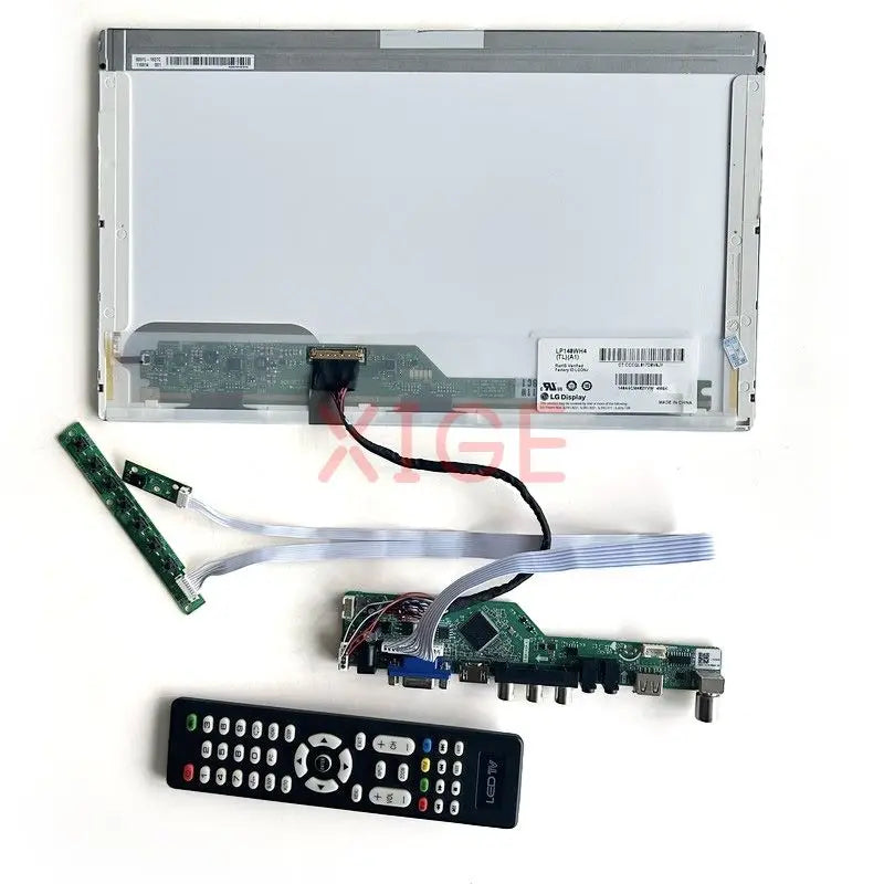 Kit Placa Controladora LCD Driver para Panel 15.6" B156XW02/XW03/XW04 (1366x768) TV Analógica LVDS 40pin VGA/HDMI/AV/USB