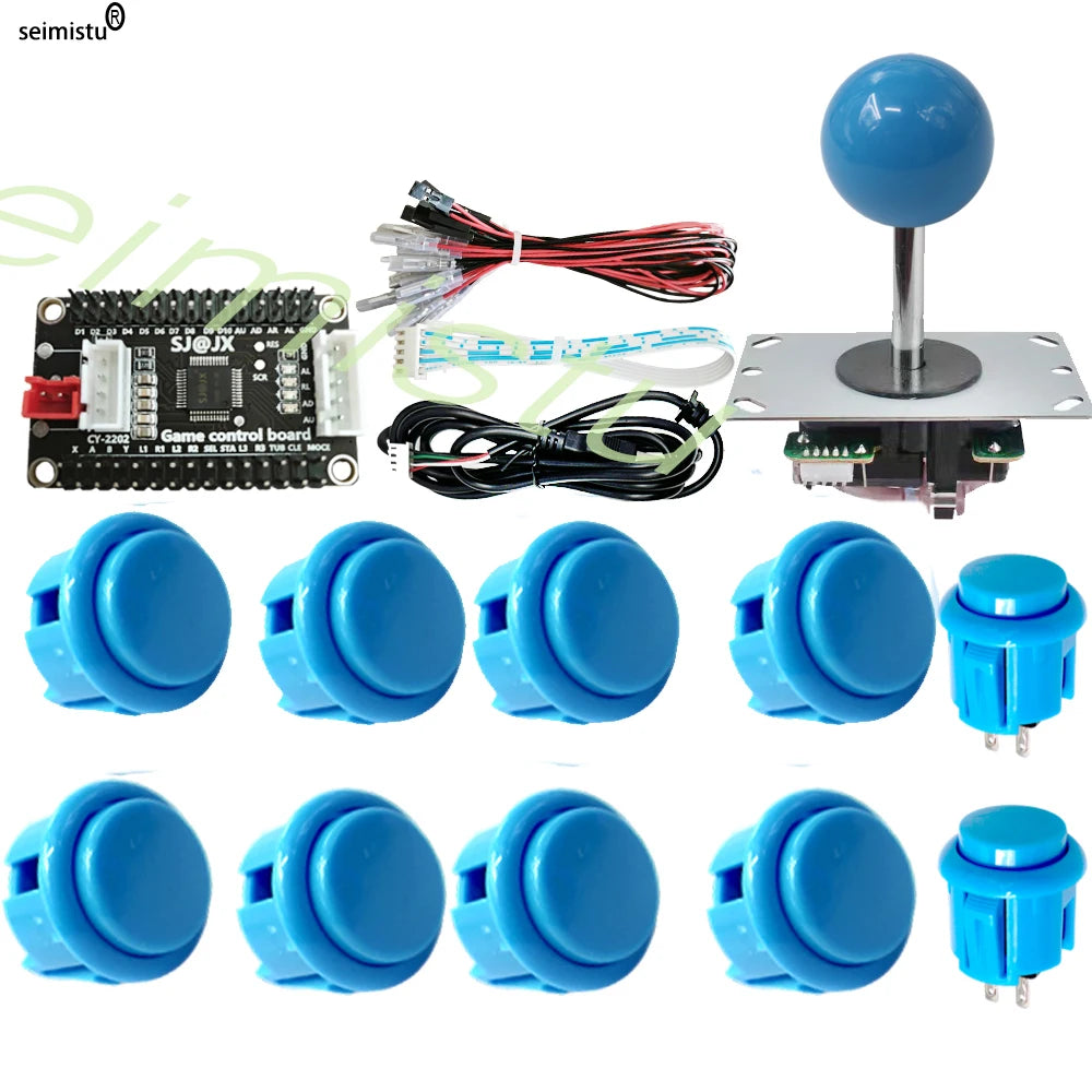 Kit DIY Joystick Arcade (Copia Sanwa) para Neo Geo/Raspberry Pi/XBOX360/Android/PS3 (Controlador USB Zero Delay)