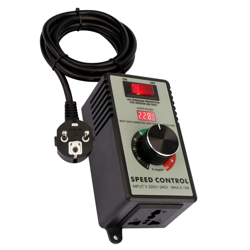 Controlador Velocidad Motor AC 220V 4000W con Display LED Regulador Voltaje Variable Router/Ventilador/Taladro