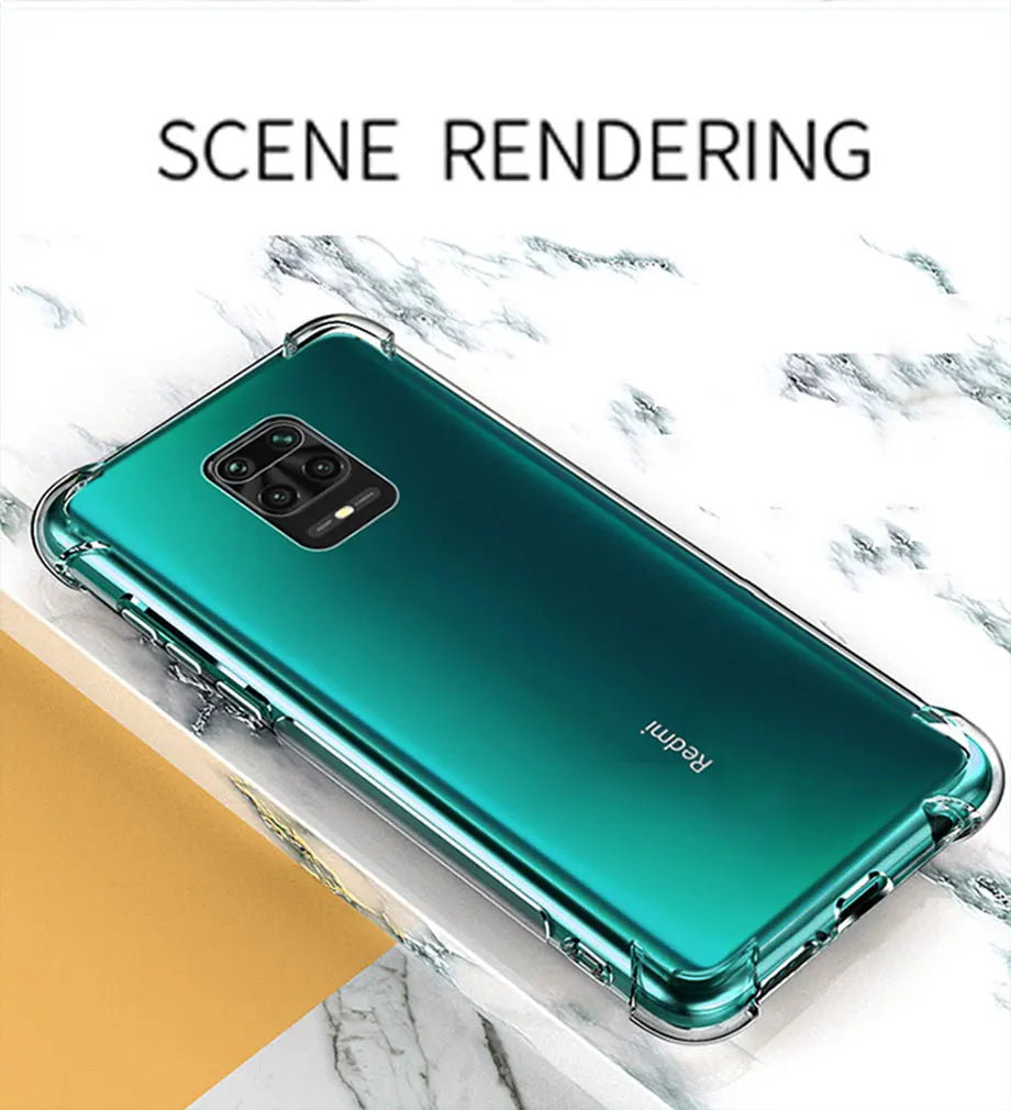 Funda Carcasa TPU Transparente Suave Anti-Golpes (Airbag Grueso) para Xiaomi Redmi Note 9/9S/Note 9 Pro