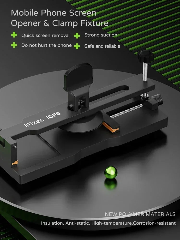 Soporte Fijación IFixes ICF6 Apertura Pantalla LCD Móvil (Ajustable, Succión Fuerte, Sin Calefacción) Herramienta Reparación