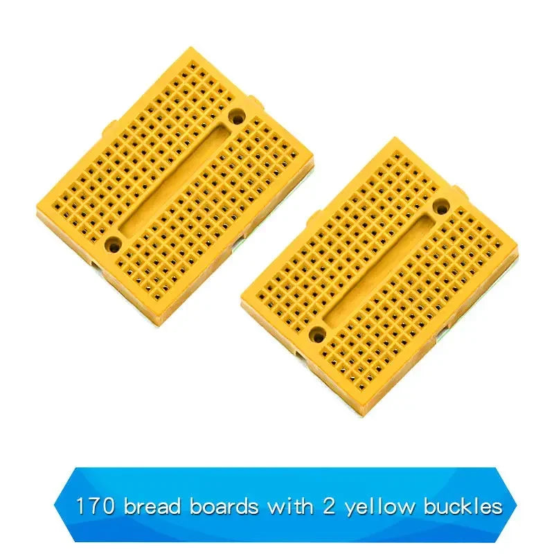 2PCS SYB-170 Mini Solderless Prototype Experiment Test Small Breadboard Kit With 170 Tie Points Plus Adhesive Back 35*46*8mm