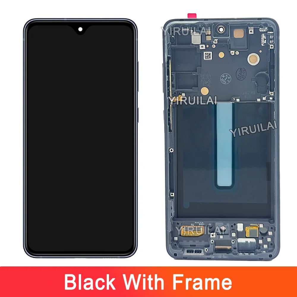 AMOLED para Samsung Galaxy S21FE 5G G990B G990U pantalla LCD Digitalizador de pantalla táctil con marco para Samsung S21 FE LCD
