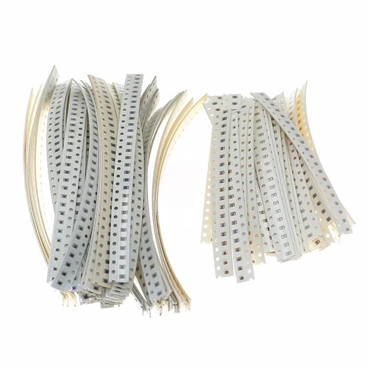 Kit Surtido Resistencias SMD 0805 (0Ω-10MΩ, 50 Val) y Capacitores (2.2pF-1uF, 40 Val) - Pack 2300 Piezas