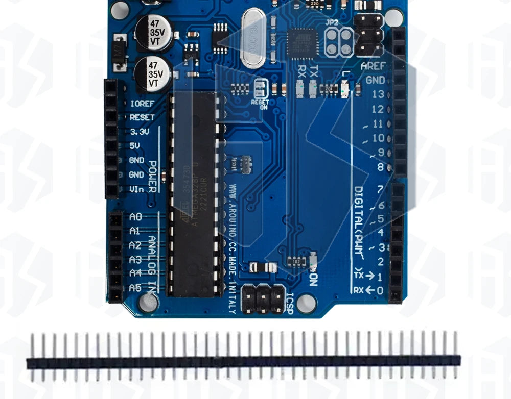 Placa Desarrollo Arduino UNO R3 (Oficial Certificada, ATMEGA16U2 + MEGA328P) con Cable USB Tipo A a B