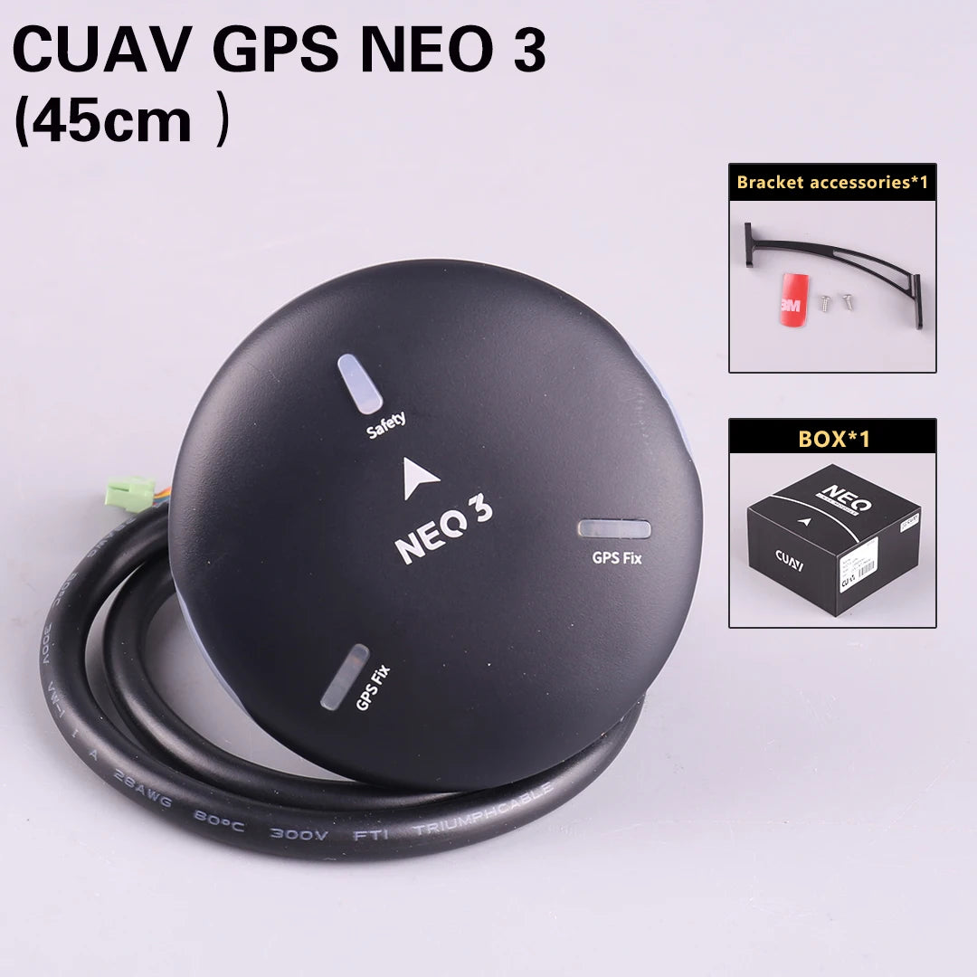 Módulo GNSS GPS CUAV NEO 3 (U-blox M9N) con Compás para Pixhawk (Soporta Ardupilot/PX4 Navegación UAV)