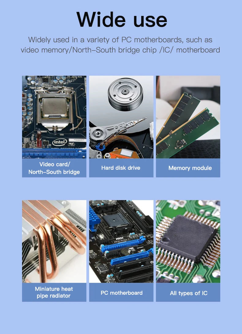 Lámina Silicona Aislante Térmica MaAnt (Alta Temperatura, Precortada) para Reparación Motherboard/CPU/IC/GPU (100 Unidades)