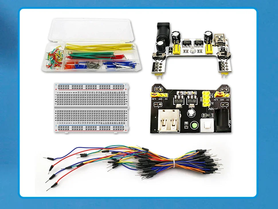1pcs Power Module Breadboard Kit Bread Board Wire Cables Jumper Breadboard Wire Kit Electronics Breadboard Solderless