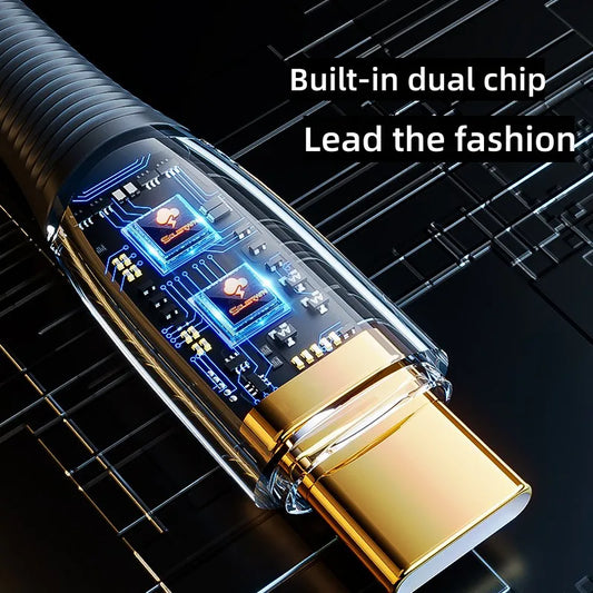 Cable USB-A a Tipo C Carga Super Rápida 120W y Datos para Xiaomi/Huawei/Samsung (1m/1.5m/2m)