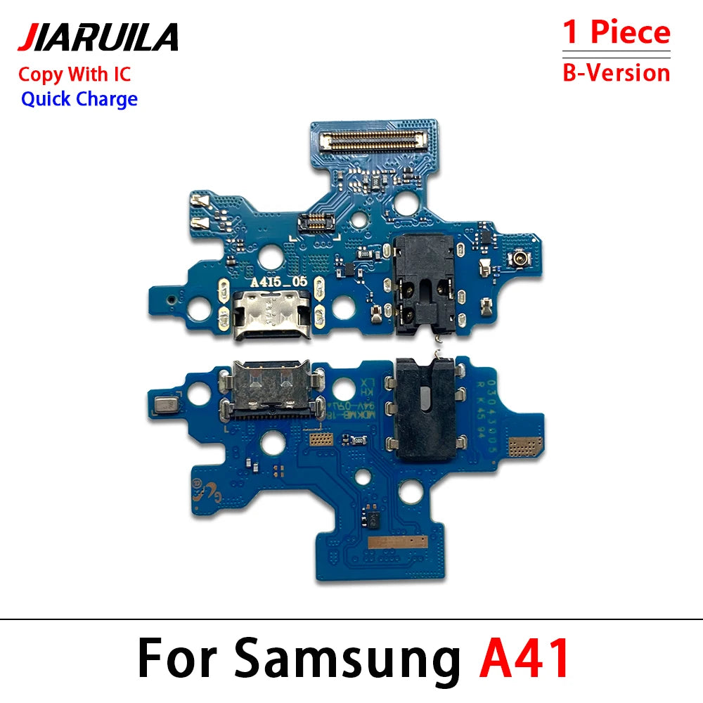 Placa Puerto Carga Micro USB con Micrófono, IC y Flex para Samsung Galaxy A02/A02S/A03S/A12/A21S/A31/A51 (1 Unidad)