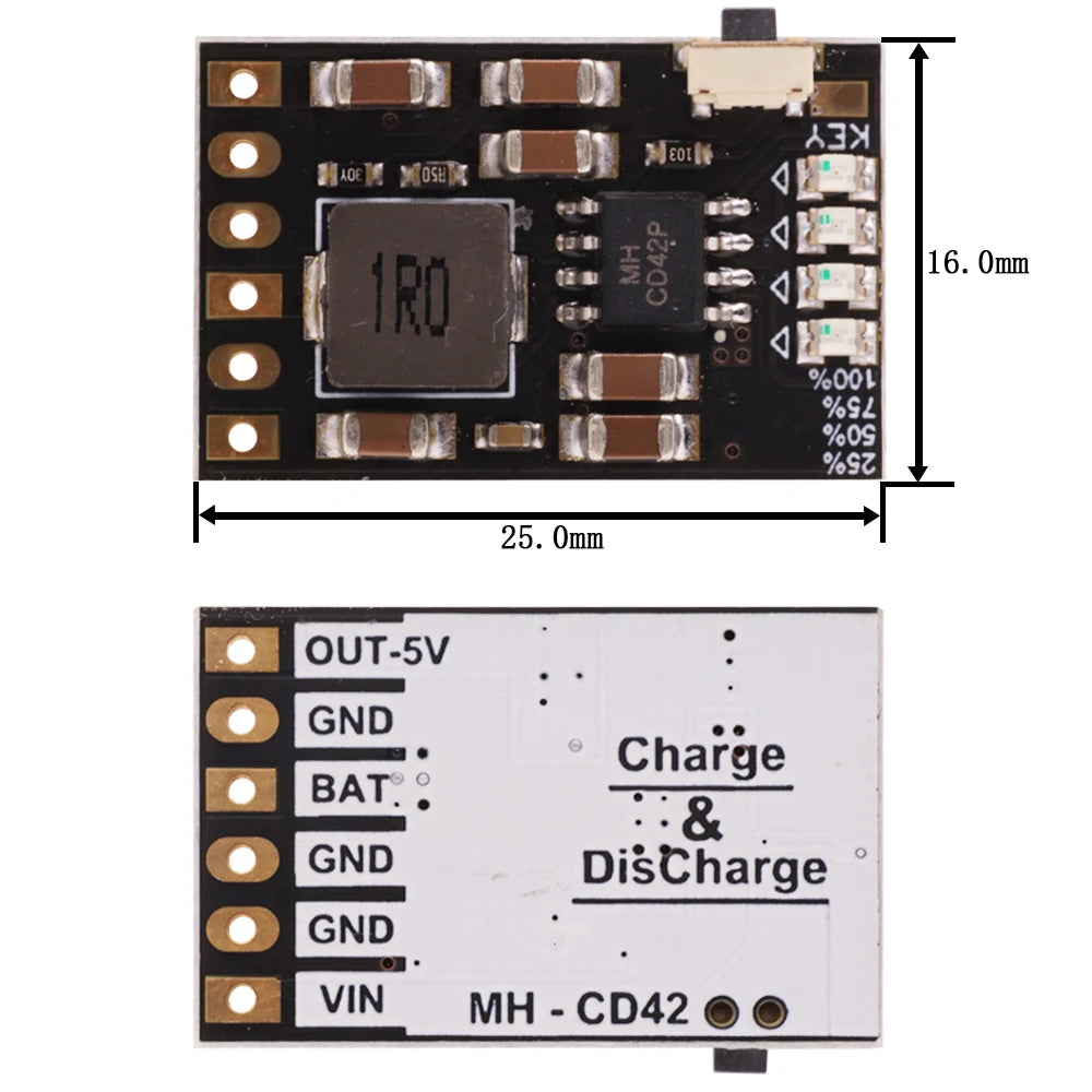 TP5000 4.2V/3.6V/8.4V 1A/2A Lithium Ion 18650 Battery Charging Board Charger Module CD42 TP5100 Lithium Iron Phosphate Battery