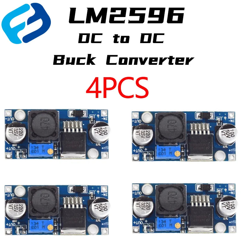 Módulo Fuente Alimentación Step-Down LM2596S DC-DC Buck Ajustable Convertidor Voltaje
