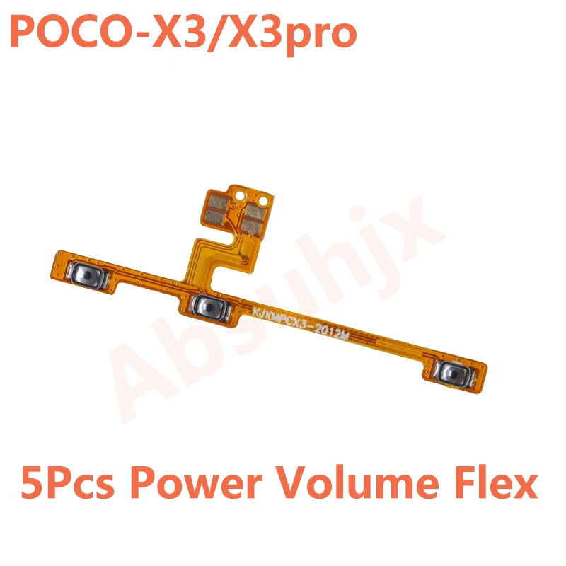 Main Motherboard Connector LCD Display Power Back Cover Sticker Flex Cable For Xiaomi Mi POCO X3 Pro USB Charging Port Charger