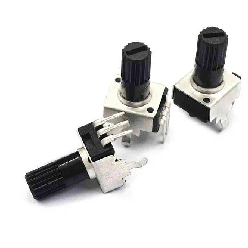 20PCS Adjustable Resistance Potentiometer RV09 1K 2K 5K 10K 20K 50K 100K 102 202 502 103 203 503 Vertical 12.5mm Handle Length