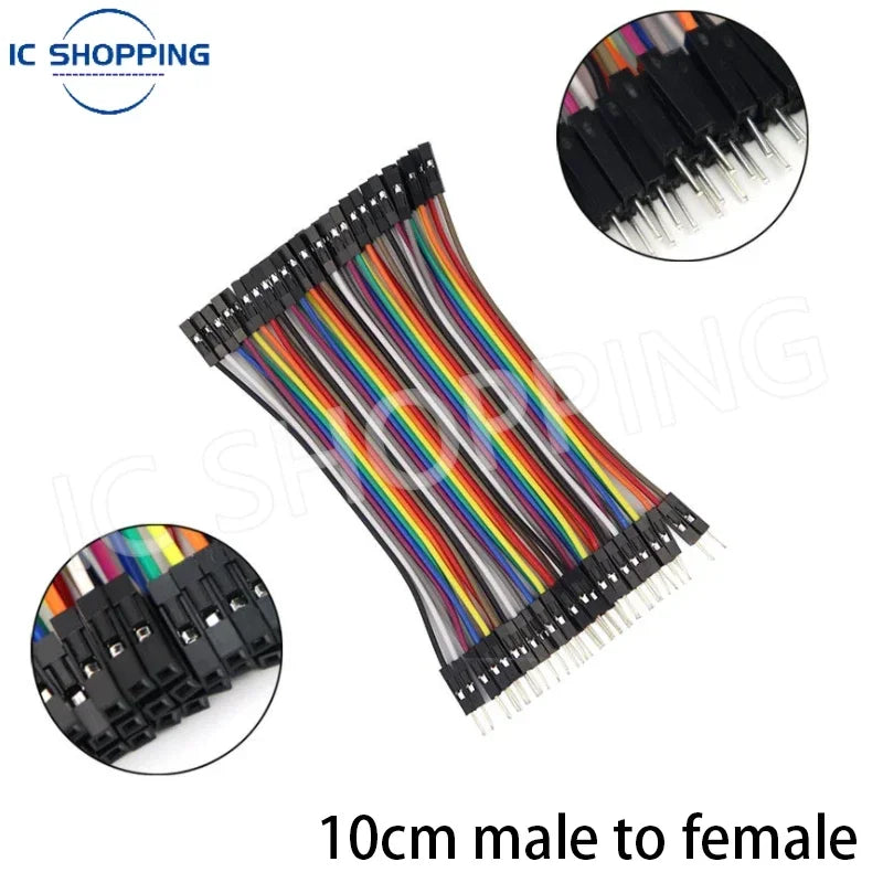 Cable Jumper Dupont (40 Unidades) Macho-Macho / Hembra-Hembra / Macho-Hembra para Arduino DIY Kit