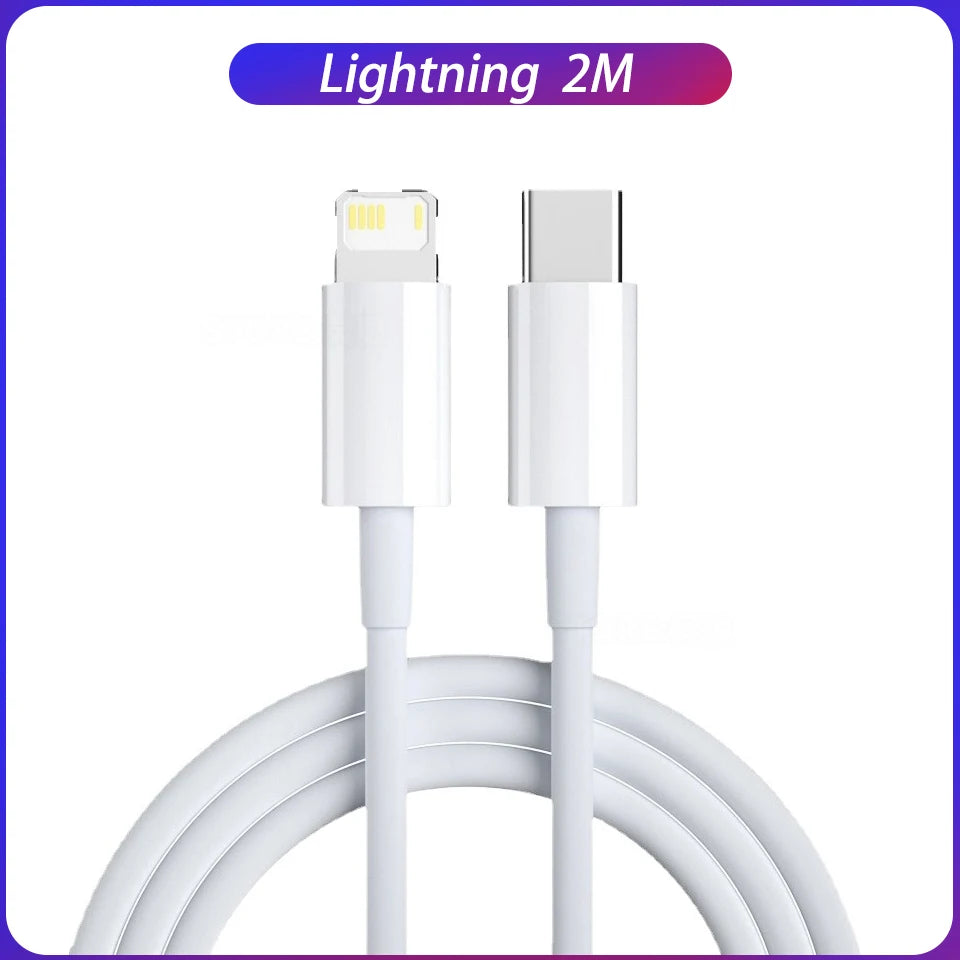 Cargador Original Apple PD 20W USB-C + Cable Lightning Carga Rápida para iPhone/iPad (Enchufe EU/US)