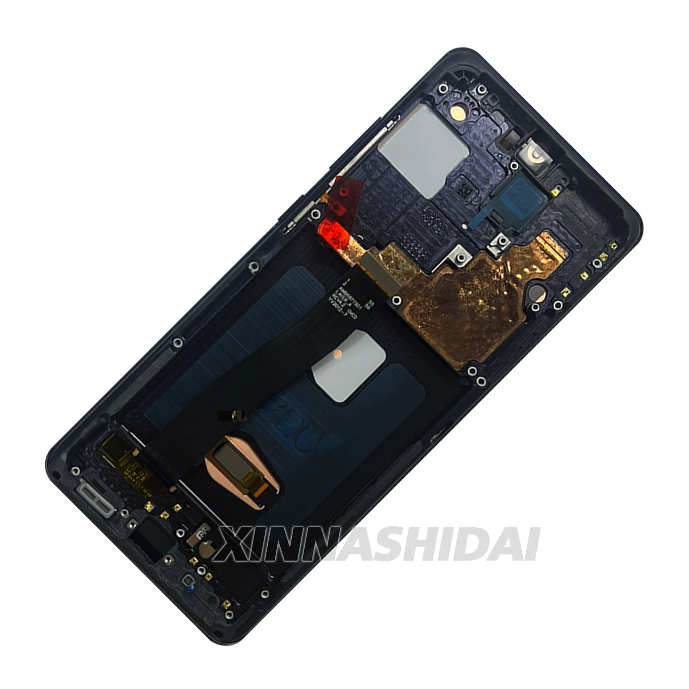 OLED para Samsung Galaxy S20 pantalla LCD de tamaño Ultra grande marco de pantalla táctil cubierta de batería conjunto de digitalizador de carcasa