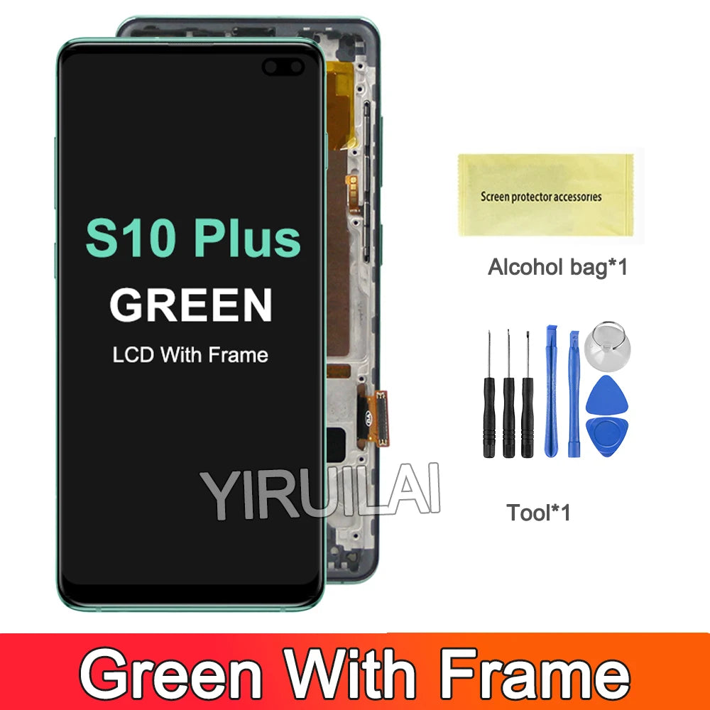 Pantalla TFT LCD con Marco y Digitalizador Táctil para Samsung Galaxy S10 Plus (G9750/G975F) (Reemplazo)