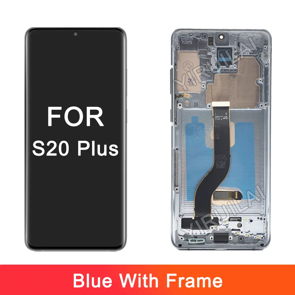 Pantalla LCD OLED para Samsung S20 plus G985 G985F G985F/DS, montaje de digitalizador con pantalla táctil de repuesto