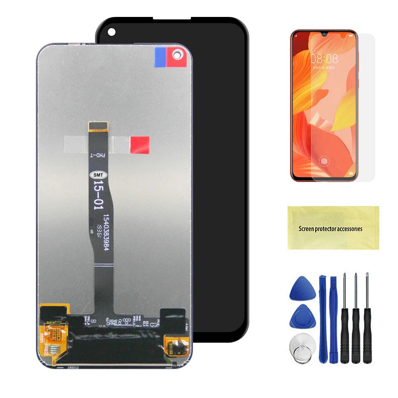 Super AMOLED Display For Huawei P40 Lite LCD Touch Screen Digitizer Assembly With Frame Display Replacement For Nova 6 SE LCD