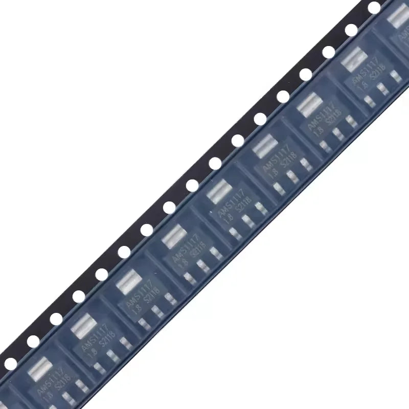 Regulador Voltaje Lineal LDO AMS1117 SMD SOT-223 - Varios Voltajes (1.2V a 5.0V y ADJ) - Lote 10 Piezas