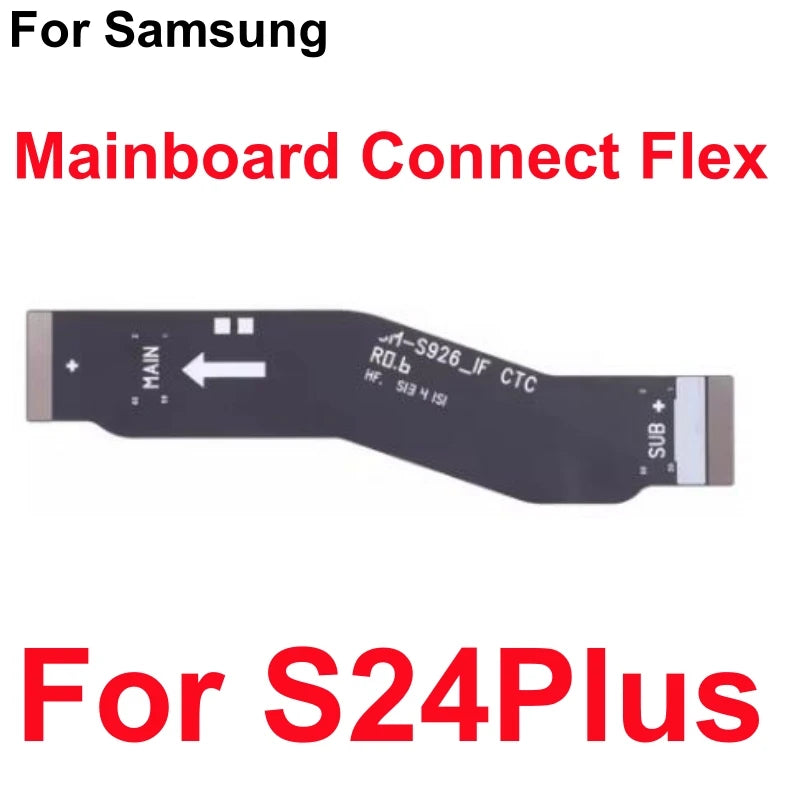 Para Samsung S24 Ultra S25 Plus S928B S926B S921B S928 S931B S938B Placa de puerto de carga USB placa base de señal principal Cable flexible LCD