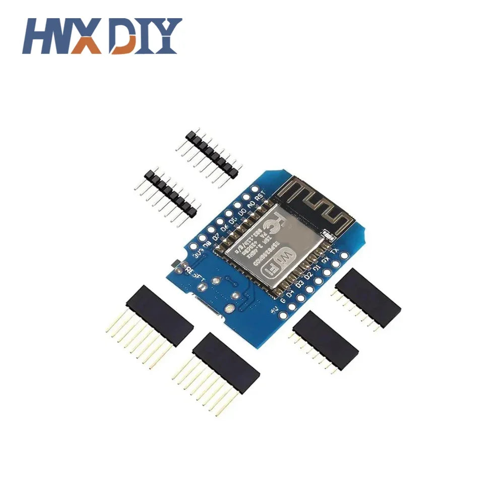 Lote 1-10 Pcs Placa Desarrollo Wemos D1 Mini NodeMCU ESP8266 (ESP-12F) CH340 V2 USB WiFi 3.3V IoT + Pines