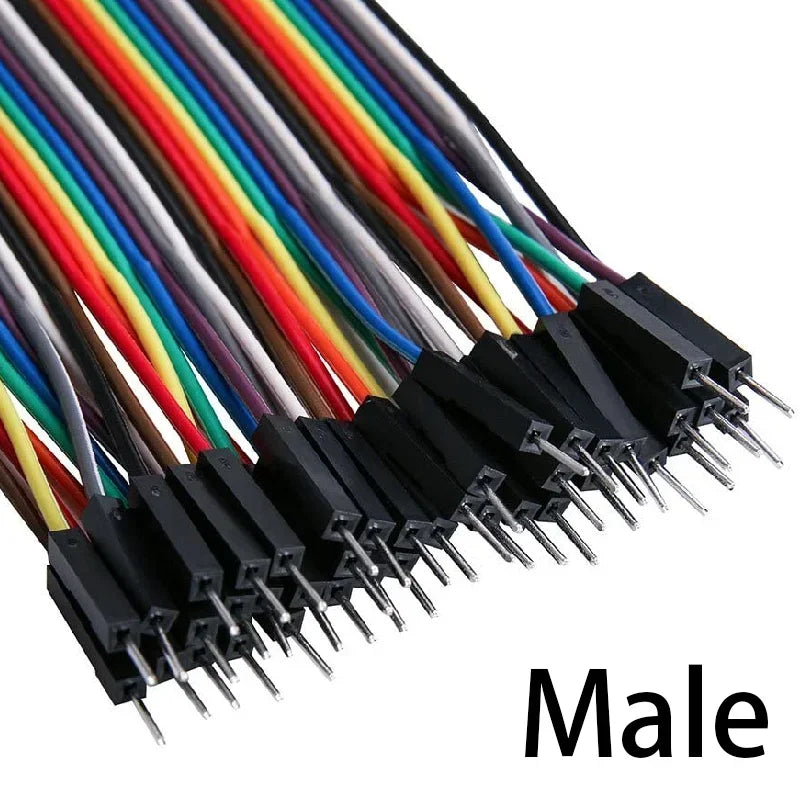 Cable Jumper Dupont (40 Unidades) Macho-Macho / Hembra-Hembra / Macho-Hembra para Arduino DIY Kit