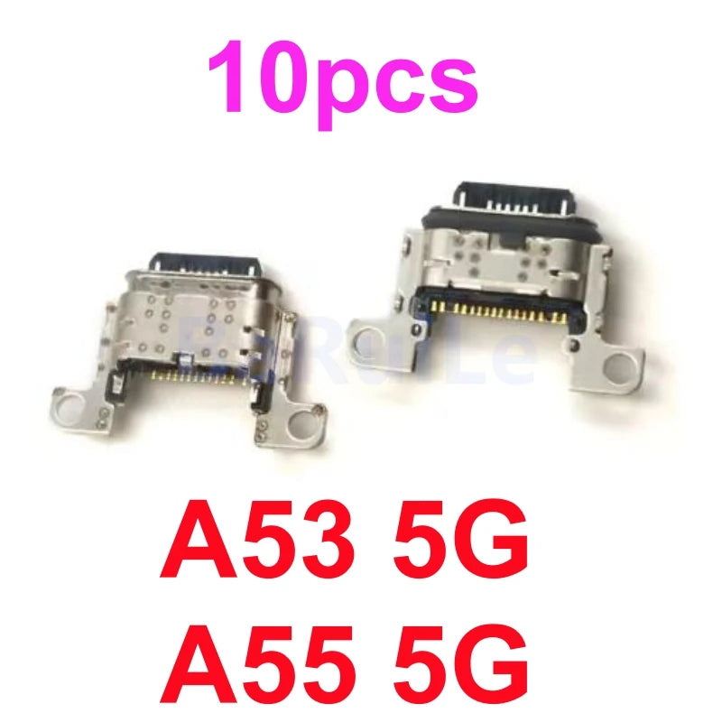 10 Uds conector de puerto de carga USB para Samsung A03 A13 A14 A15 A23 A24 A25 A32 A34 A35 A52 A53 A54 A55 A72 A73 enchufe de base de carga