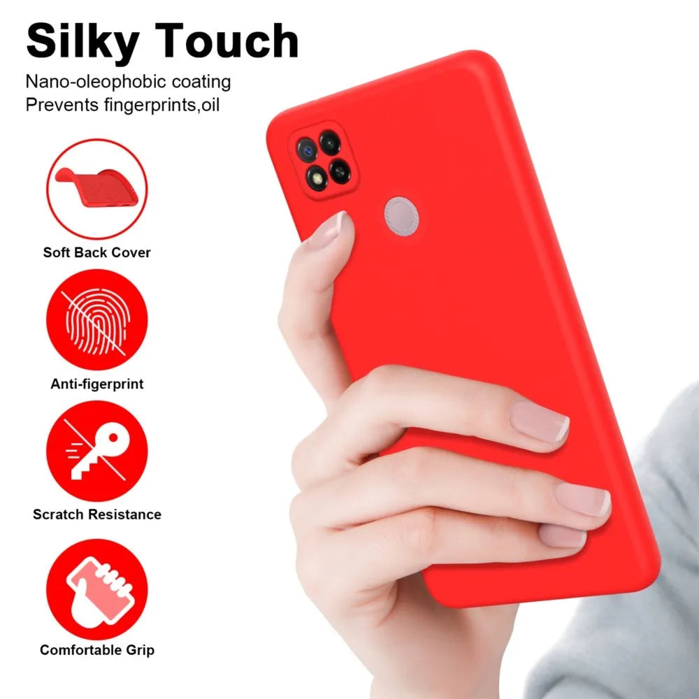 Funda Carcasa Silicona Líquida Suave Lujo para Xiaomi Redmi 9C NFC (Protección Cámara)
