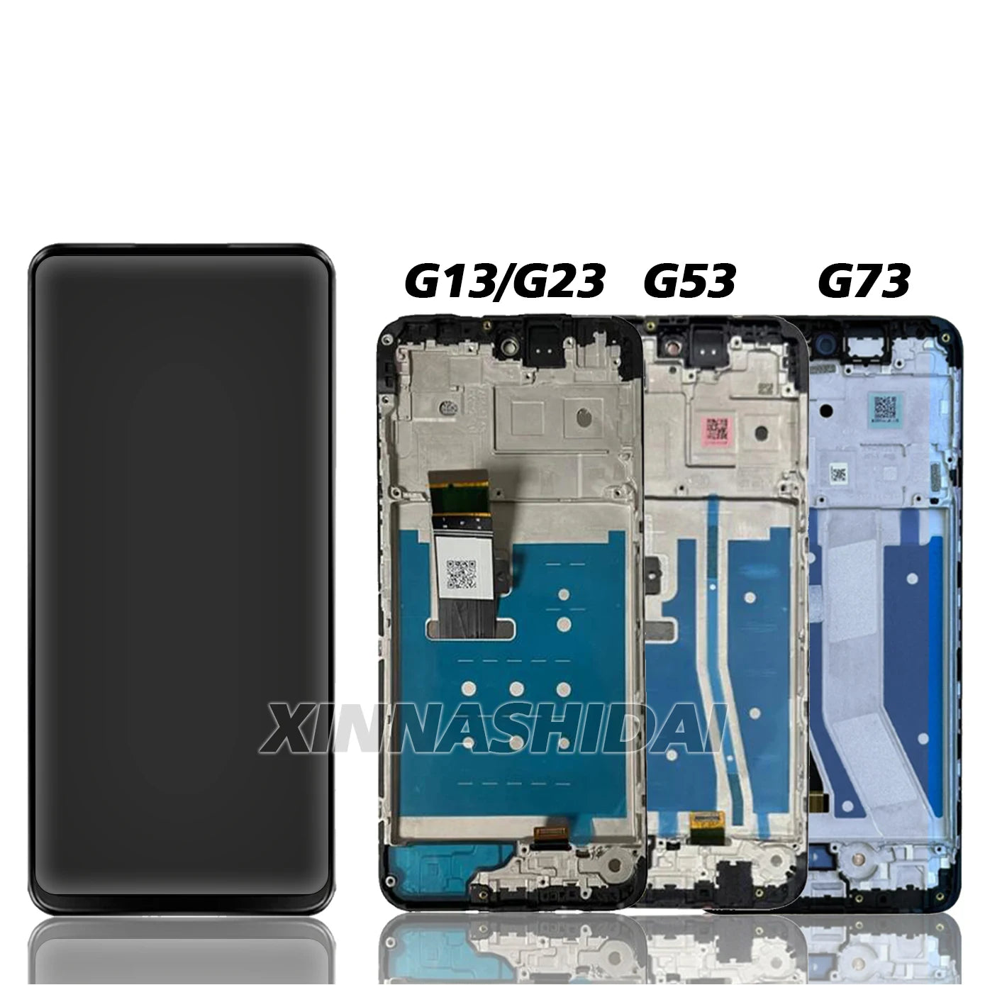 6.5" LCD For Motorola Moto G13 G23 G53 G73 XT2335-2 LCD Display Touch Screen Digitizer Replacement With Frame