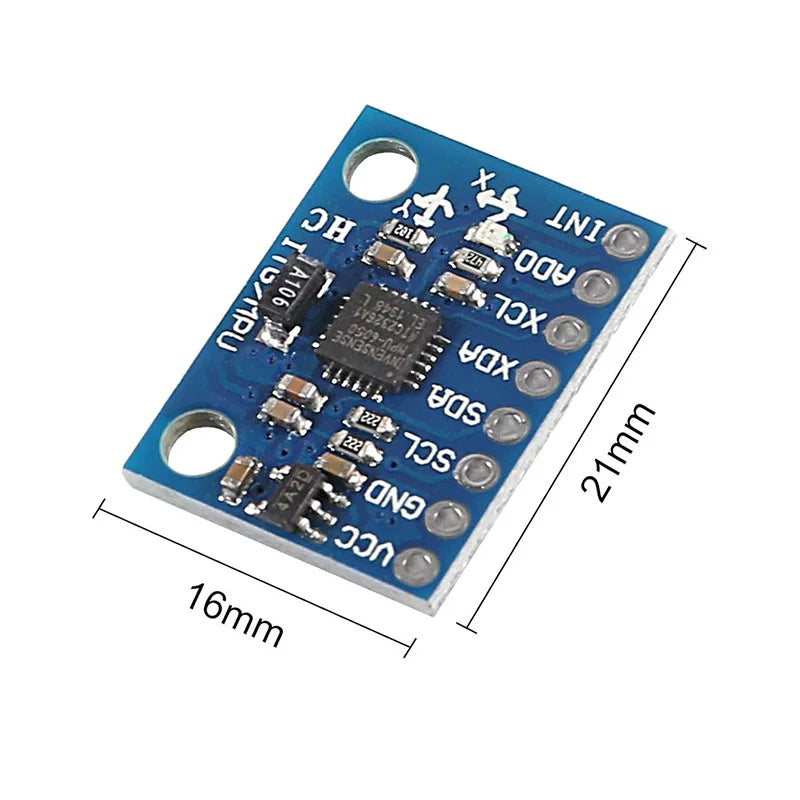 Módulo Sensor Giroscopio Analógico 3 Ejes + Acelerómetro GY-521 (MPU-6050) para Arduino DIY Kit