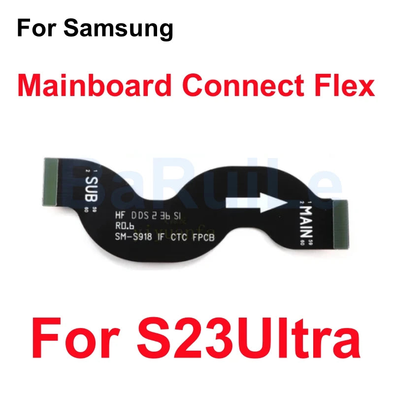 Placa base de carga conectar Flex para Samsung S21 Plus S22 Ultra S20 S23 pantalla LCD conectar placa base extender Cable cinta