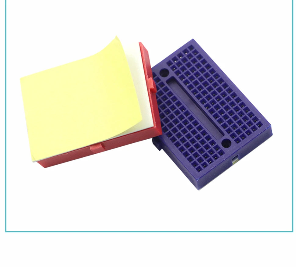 2PCS SYB-170 Mini Solderless Prototype Experiment Test Small Breadboard Kit With 170 Tie Points Plus Adhesive Back 35*46*8mm