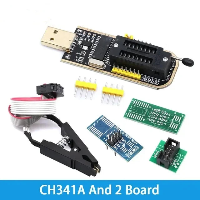 Kit Clip Test SOIC8/SOP8 para Programador USB CH341A EEPROM/Flash 93Cxx/25Cxx/24Cxx