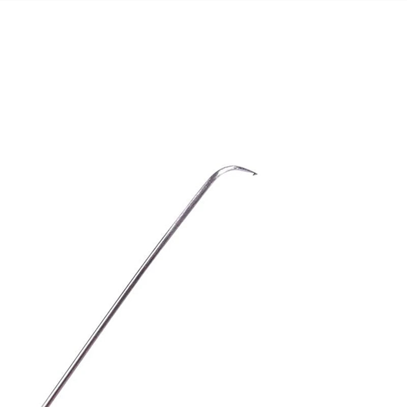 Aguja Ventilación con Soporte Latón y 4 Tamaños Agujas Acero Inoxidable para Hacer/Reparar Pelucas Encaje