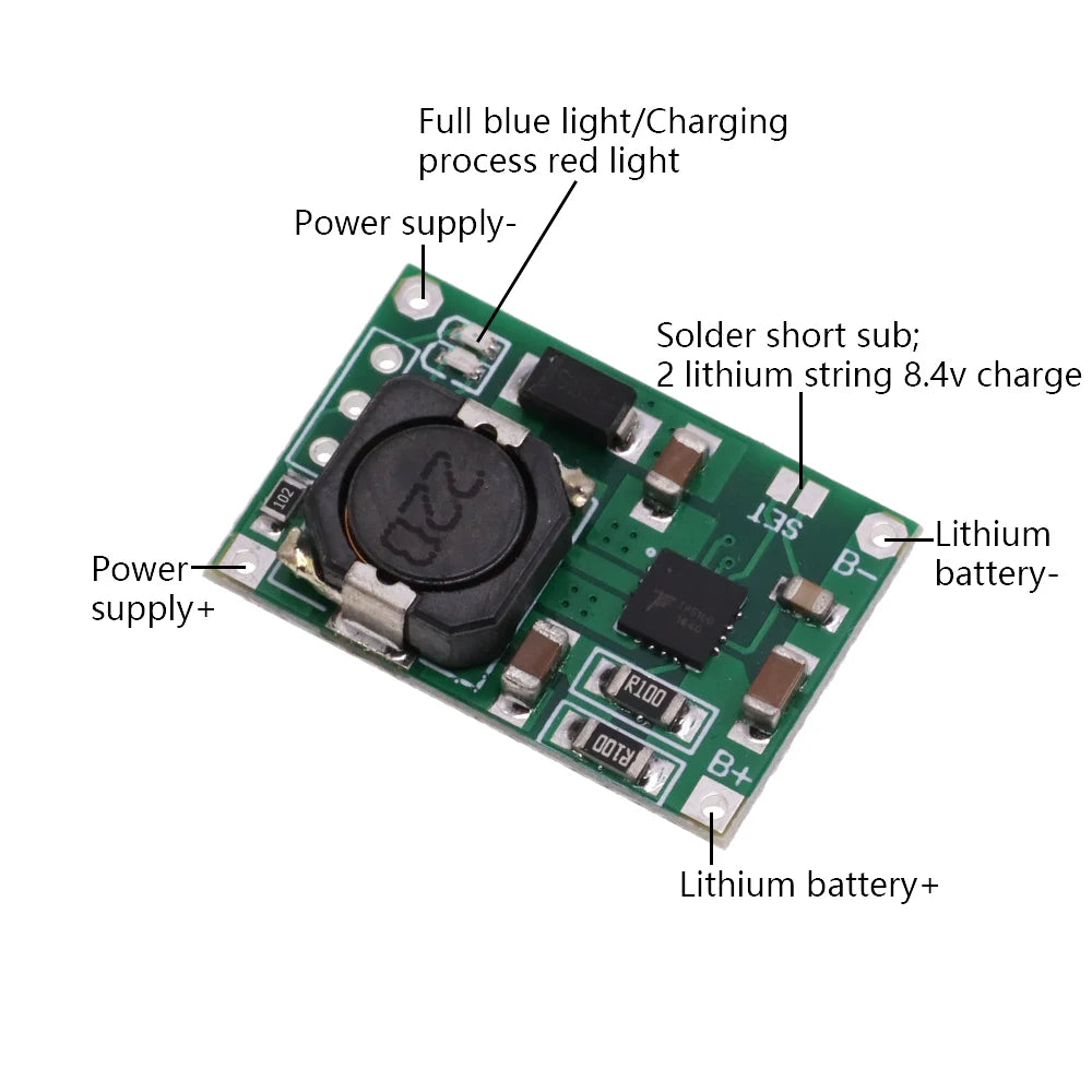 TP5000 4.2V/3.6V/8.4V 1A/2A Lithium Ion 18650 Battery Charging Board Charger Module CD42 TP5100 Lithium Iron Phosphate Battery