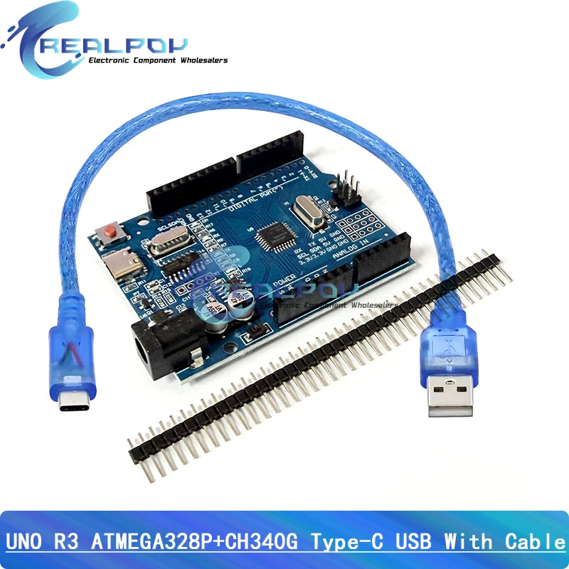 Placa Desarrollo UNO R3 (Oficial ATMEGA16U2 / WiFi R3 ATMEGA328P CH340G) compatible WeMos ESP8266 (con Caja)