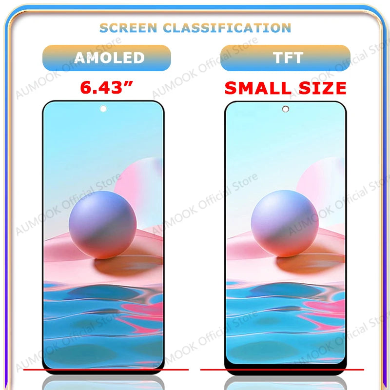 AMOLED LCD Display For Xiaomi Redmi Note 11 11S Touch Screen Digitizer Panel Assembly 2201117TG 2201117SG Screen Display Replace