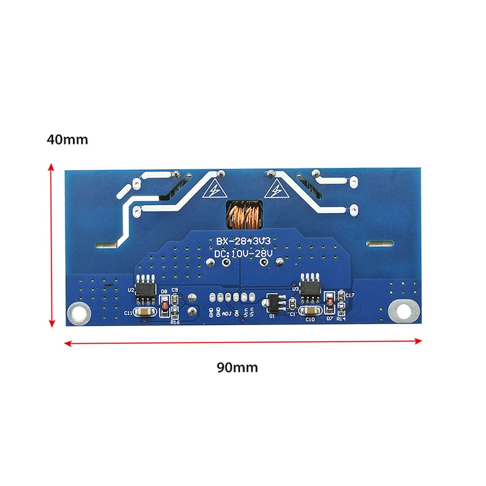 Placa Driver Backlight LED Universal TV 10-24" Boost Corriente Constante Inverter Laptop LCD (4 Lámparas CCFL)