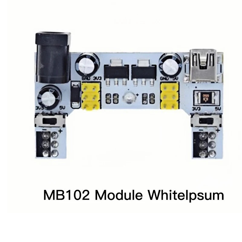 MB-102 MB102 Breadboard 400 830 Point 65 Jumper Wires Solderless PCB Bread Board Test Develop DIY for Arduino Power Module