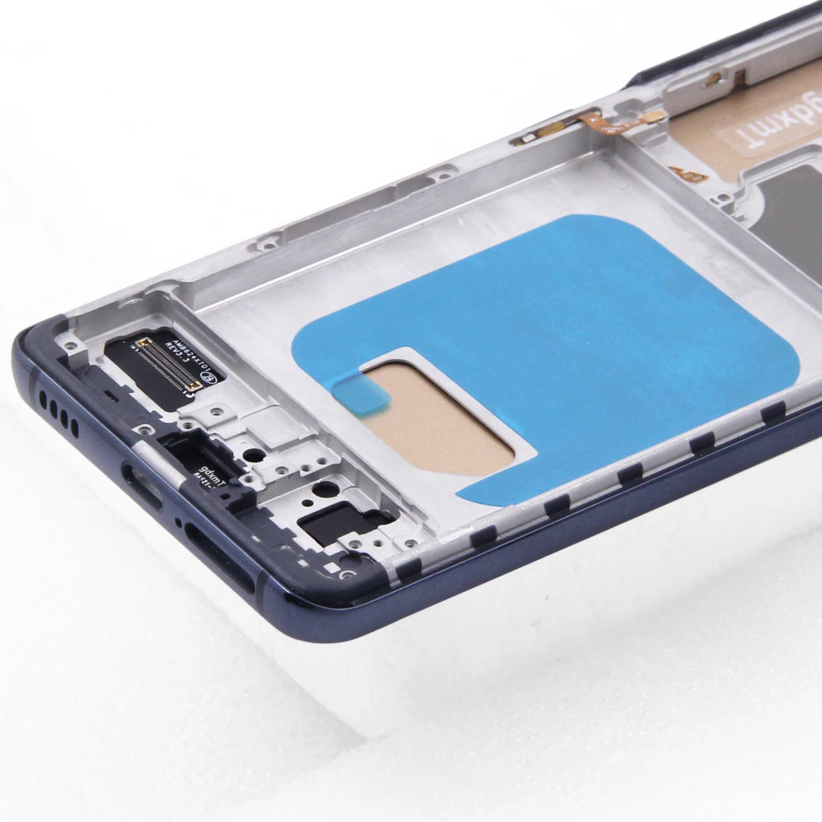 Pantalla S21 probada con marco para Samsung para S21 5G G991 G991B G991W G991U pantalla LCD MONTAJE DE digitalizador con pantalla táctil reemplazar