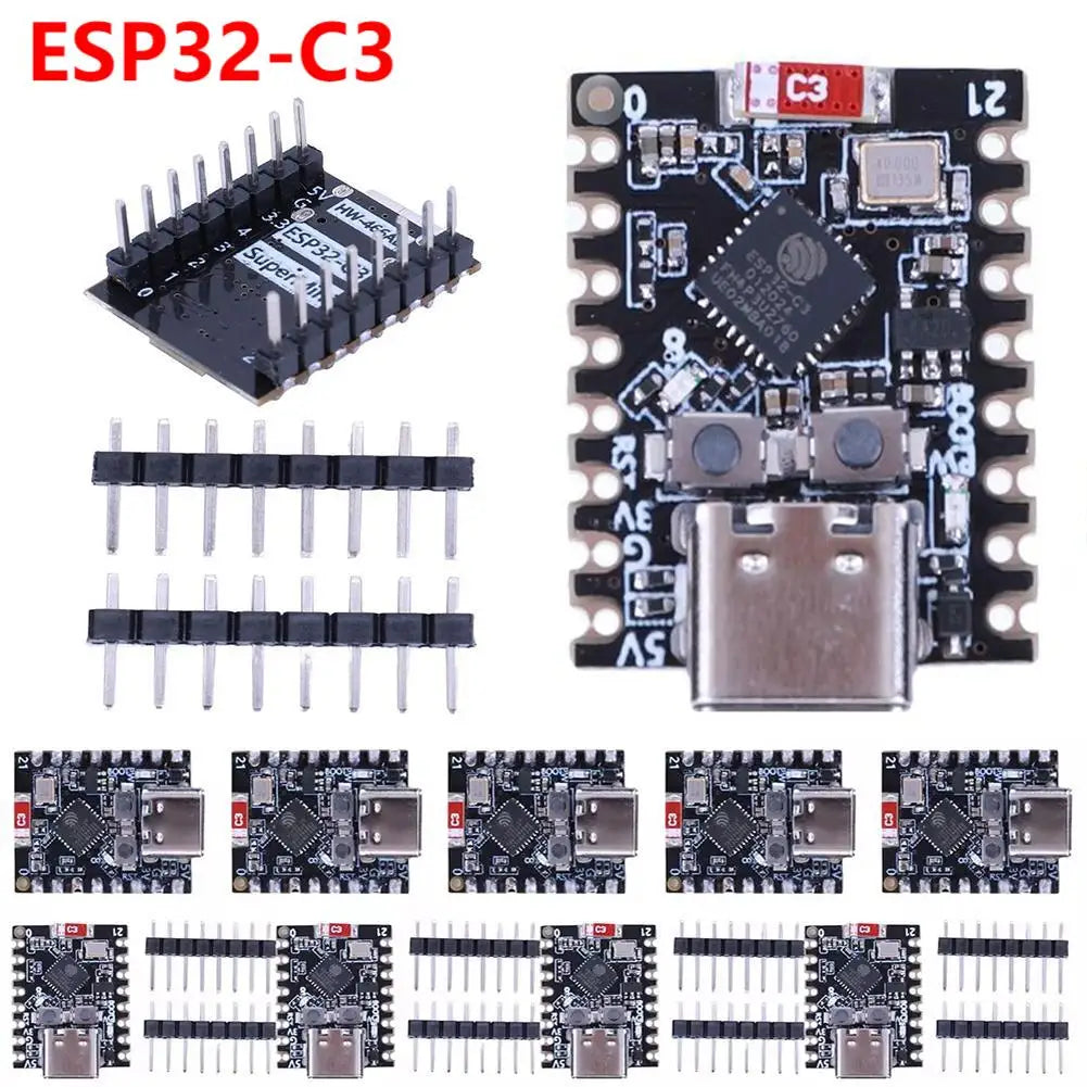 Placa Desarrollo ESP32-C3 SuperMini WiFi Bluetooth compatible IoT Core Board para Arduino (1-10 Unidades)